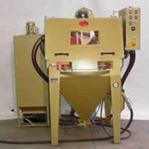 Automatic rotary assembly blasting unit