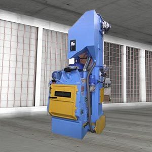 Rubber belt tumbling shot blasting unit Rubber belt tumbling shot blasting unit