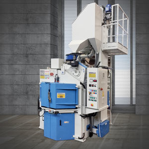 Turn table shot blasting unit Turn table shot blasting unit