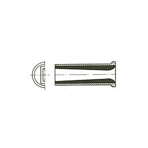 Wide spread nozzles with inlet of tungsten carbide